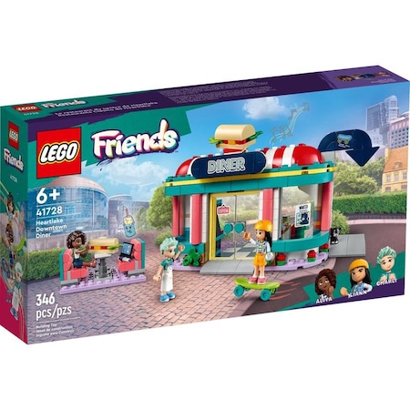 Lego Friends Heartlake Downtown Diner Building Set, Multicolored, 346 pc 41728